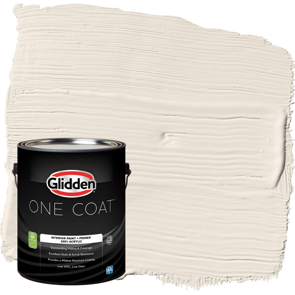 Peinture Intrieure Fantaisiste + Amorce: Paint Intrieur Blanc / Blanc / Corde De Perles En Une Couche Semi-Brillant 1 Gallon-image
