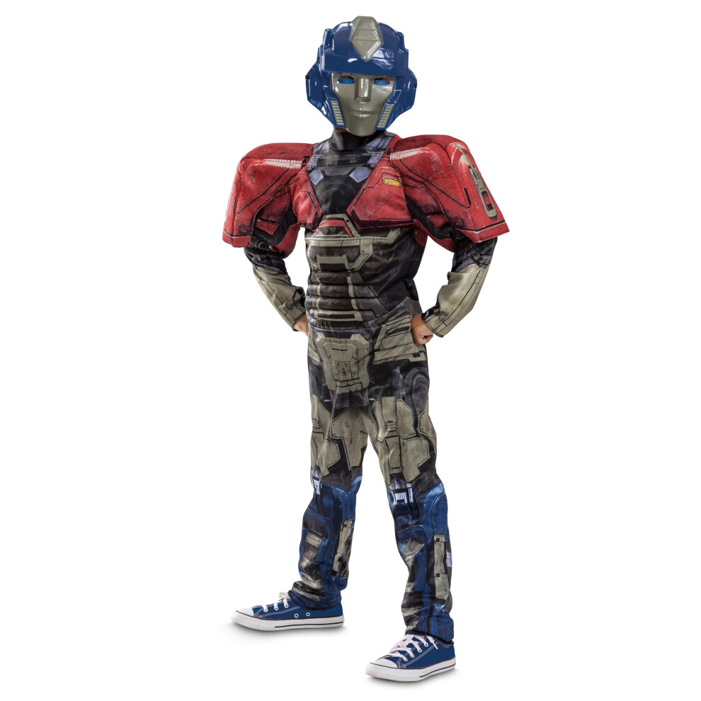 Photos - Fancy Dress Disguise Orion Transformers One Costume Official Transformers Animated Movie Optimus Muscle Costume for Kids Child Size (10