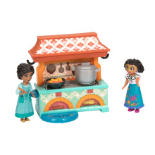 Figura da boneca Disney Encanto Mirabel no conjunto de cozinha da Julieta - Inclui panelas e frigideiras