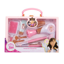 Collection de style Disney Princess Girls Trendy Hair Fitend jouer des outils de style avec un four sonore et un fourre-tout pour le pouce!