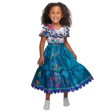 Disney Encanto Mirabel Kleid, Kostüm für Mädchen ab 3 Jahren, Outfit passt Kindgrößen 4-6X