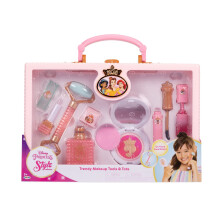 Collection de style Disney Princess Girls Trendy Makeup Tote Sac Trendy Falsinet Play Makeup Tools, y compris A Face Roller, est livr avec 8 out