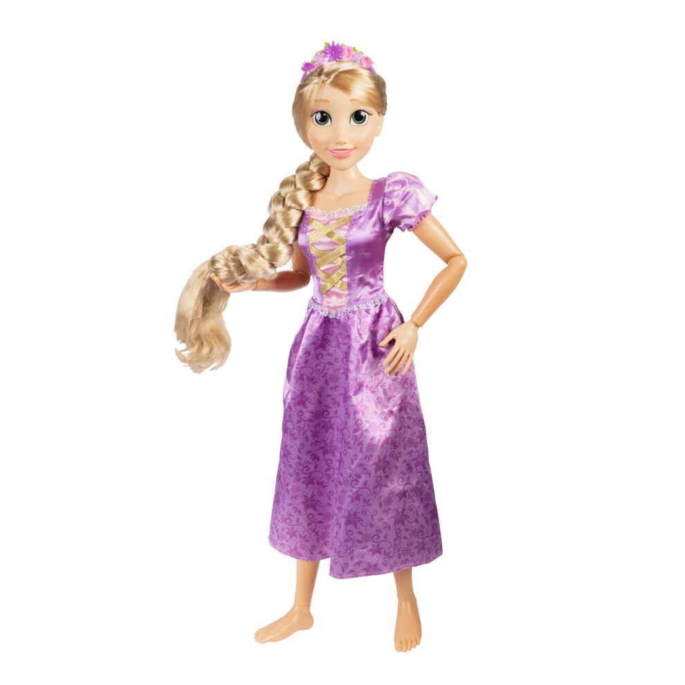 Doll Articule En Robe Violette Est Livre Avec Un Pinceau Pour Peigner Ses Longs Cheveux Dors Fleur De Cheveux Garland Hairband & Hair Pingles-image