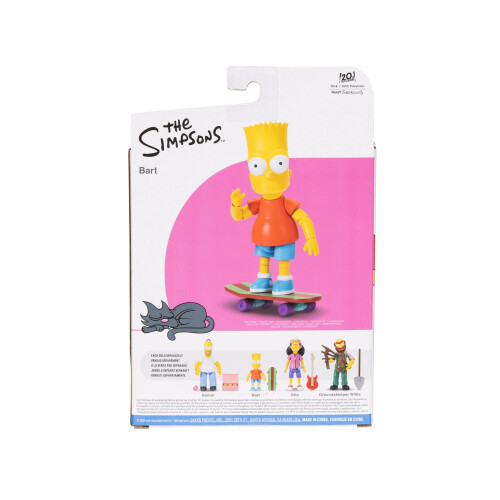 Disney Figuras de ao dos Simpsons da Disney Figuras colecionveis ????de 4 pacotes e 5 polegadas da Onda 1 de Jakks Pacific - Homer Bart Zelador Willi 2