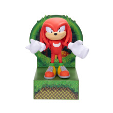 Sonic the Hedgehog 6-inch Knuckles Action Figure with Customizable Face Expressions and Holographic Display base. Ages 14+ (Officially licensed by Seg