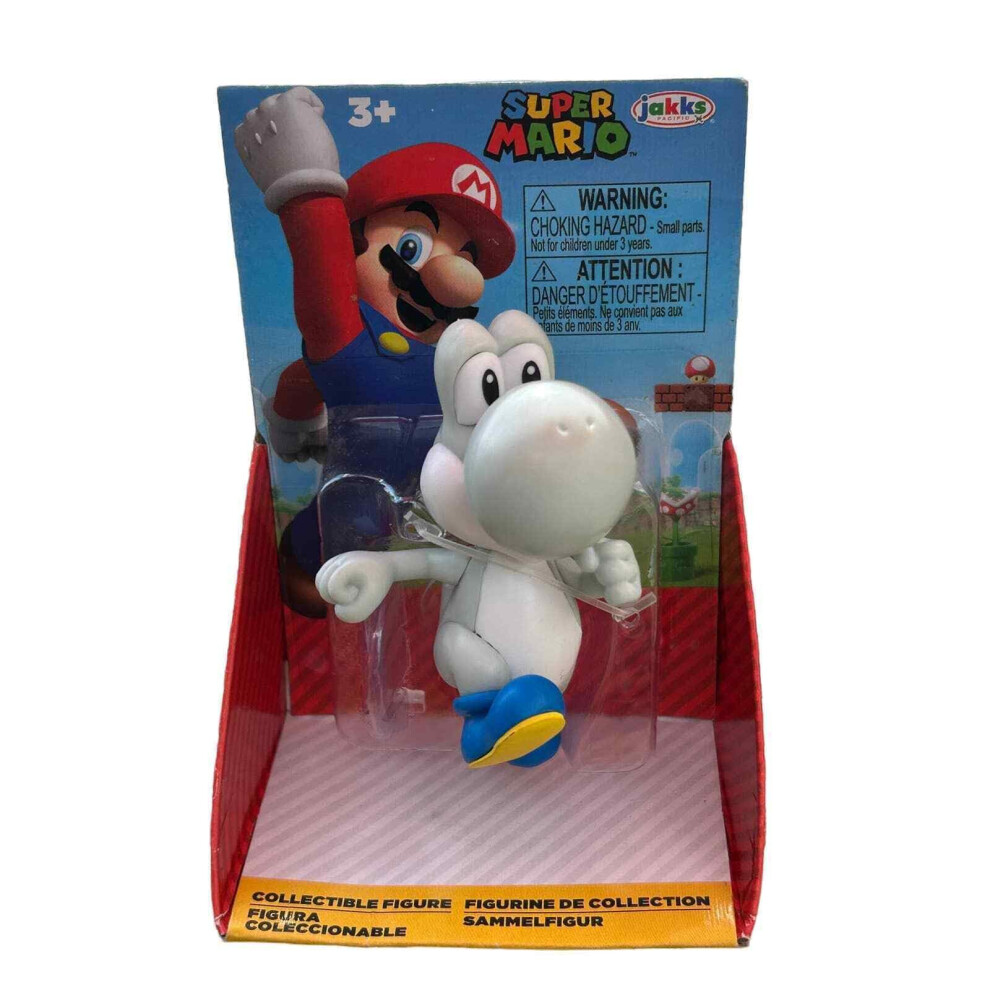 New Super Mario 2.5 Inch Mini Action Figure - Packaging May Vary ( Yoshi) White 192995773134