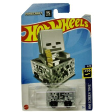 Hot Wheels Minecraft Minecart HW Screen Time 8/10 136/250, Gray