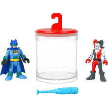 Fisher-Price Imaginext DC Super Friends Batman, Set de Figuras Color Changers, Batman y Harley Quinn para Niños 3+