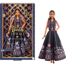 Barbie Diwali Doll by Anita Dongre Wearing Festival of Lights Look Holiday Collectible with Doll Stand & Certificate of Authenticity