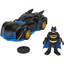 Fisher-Price Imaginext DC Super Friends Batman Toy Shake & Spin Batmobile with Poseable Figure for Pretend Play Kids Ages 3+ Years