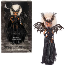 Monster High Rupaul Doll Dragon Queen Collectible avec une robe noire brillante Bottes-bottes-bottes et un emballage premium