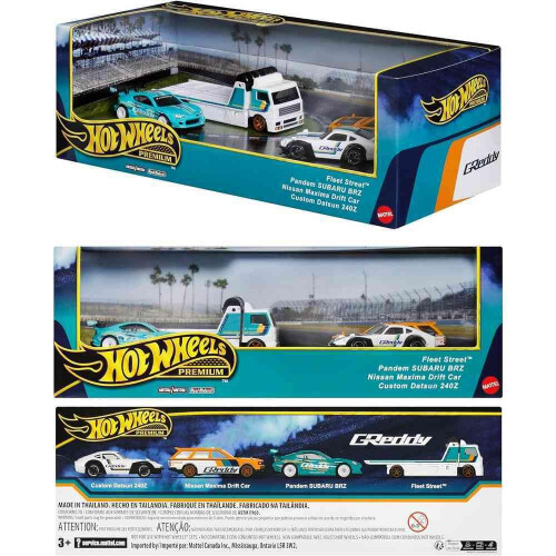 Mattel Hot Wheels Premium Bre Datsun Set de 4 vhicules de collection 1:64 1