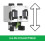 Minecraft Figura de ao Minecraft Mattel Flippin Figs com Fidget Play 2 em 1 Transformao de personagem de panda e bolo em escala de 3,75 polegadas 4