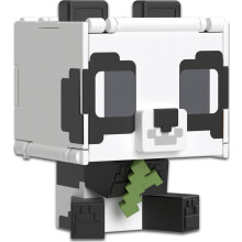 Minecraft Mattel Flippin Figs Action Figure med 2-i-1 fidget-spel 3,75-tums skala Panda & Cake Character Transformation