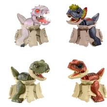 Mattel Jurassic World Hidden Hatchers Figure 4-Pack  Survival Instinct Set with 2-in-1 Transforming Toy  8-Step Egg to Dinosaur