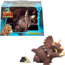 Mattel Jurassic World Bite Club Dinosaurier Action Figur & Accessoire Triceratops Chubby-Stylized Toy Collectible