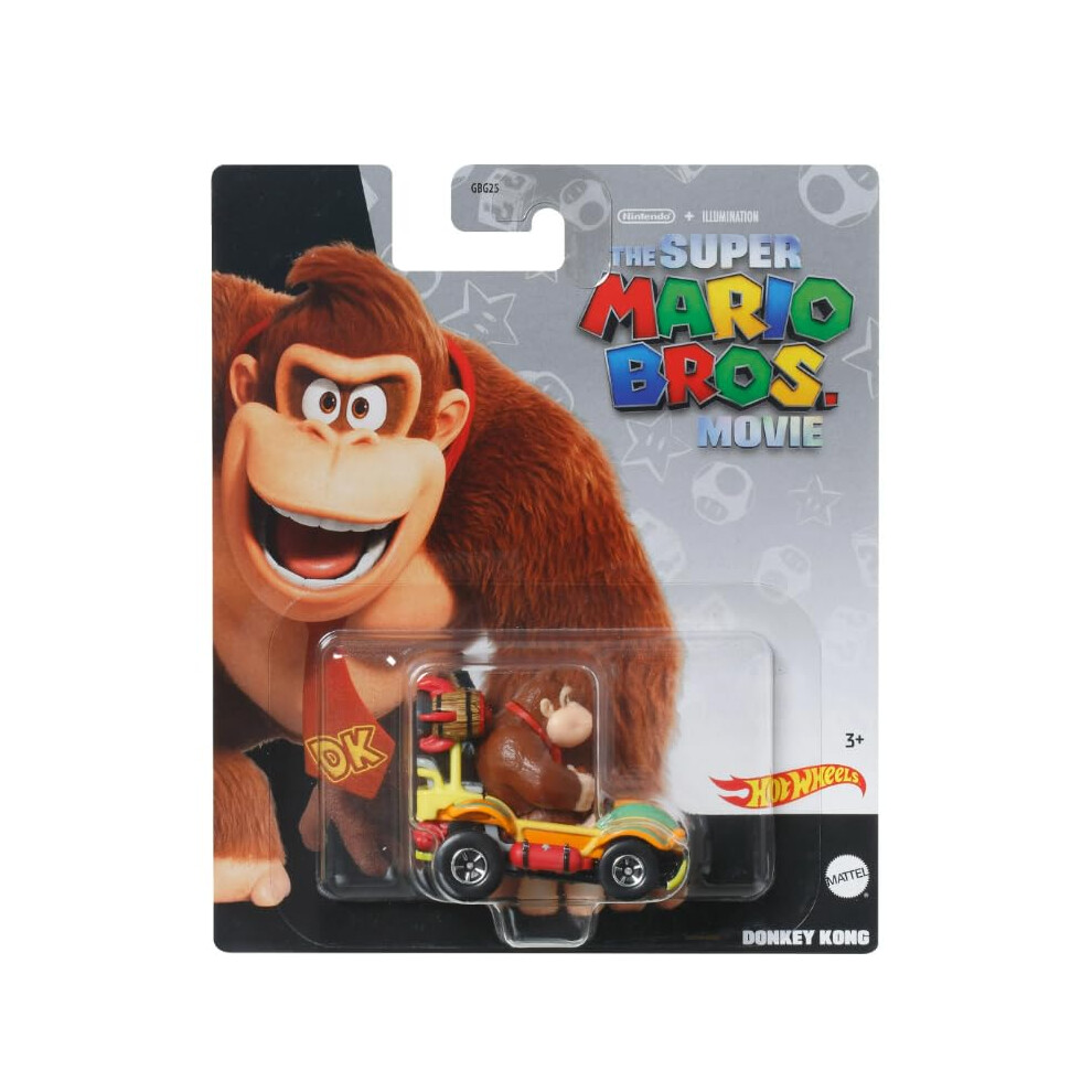 Hot Wheels The Super Mario Bros. Movie Donkey Kong Kart 1:64 Scale