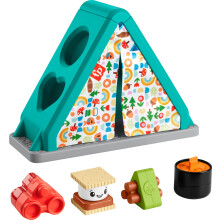 Fisher-Price Baby Development giocattolo di sviluppo Stume Attivit di smistamento del blocco della tenda da campeggio per bambini di et superiore a