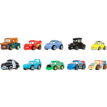 Mattel Disney Pixar Cars Spielzeugfahrzeuge, 10er-Pack, Set mit 10 Mini-Rennfahrern der Lieblingscharaktere aus dem ersten Cars-Film (Stile knnen va