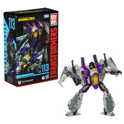 Transformers Transformers Toys Studio Series Voyager Bumblebee 113 Skywarp Figura de ao de converso de 6,5 polegadas 8+ 2