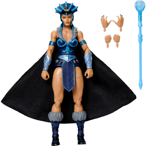 Mestres do Universo Masterverse Figura de ao de 7 polegadas Nova Eternia Evil-Lyn Motu Brinquedo Vilo Feiticeira 30 Articulaes Cajado com Or