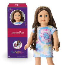 American Girl ME ME Bambola da 18 pollici #126 con occhi blu Pelle chiari marroni ondulati con sfumature di olive calde per et 6+