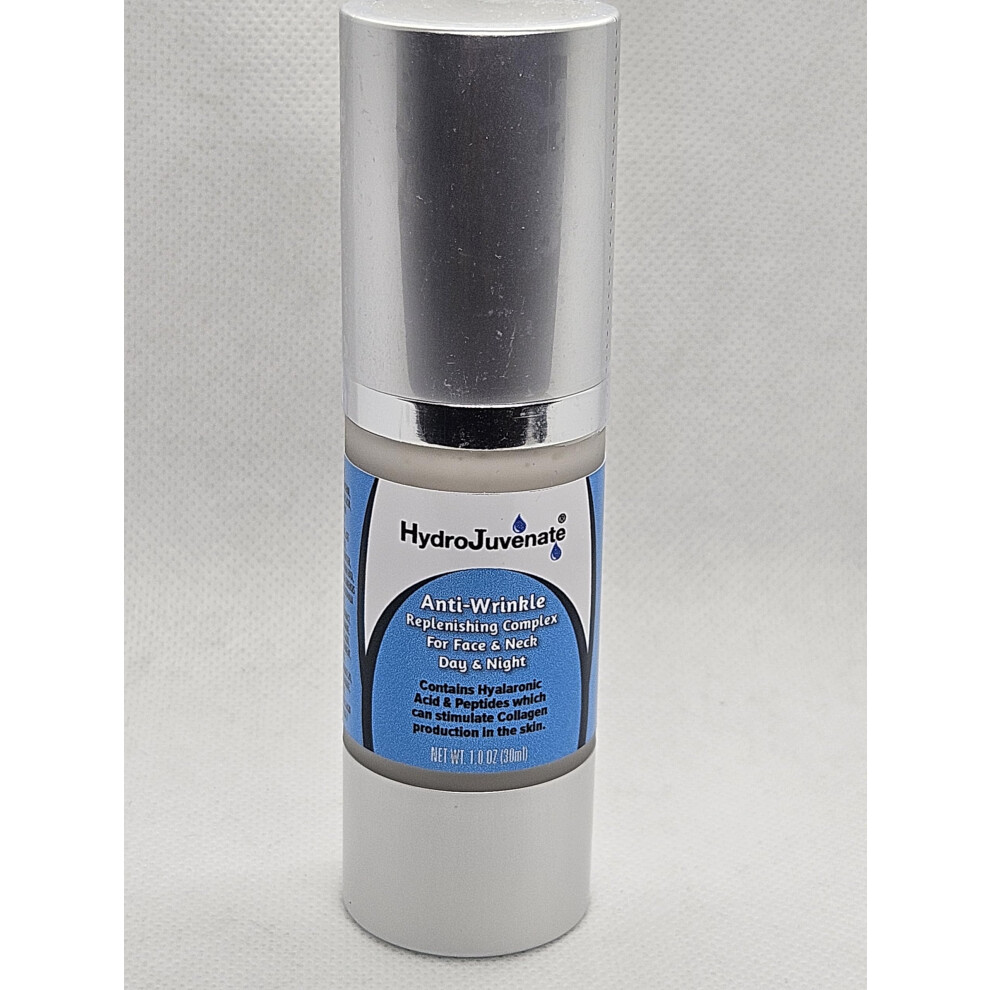 Hydrojuvenate Anti-Wrinkle Hydrating Complex Day & Night | Collagen Peptide Complex Hyaluronic Acid Moisturizer For Neck & Face