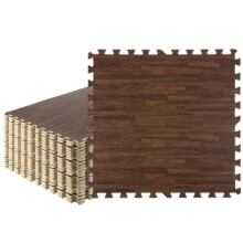 Placi de podea din spuma - 96mpre din lemn de cereale din lemn de blocare a placilor de spuma cu bordura - sala de joaca pentru maturitate din sp