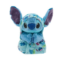 Disney Store Official Babies Collection: Stitch Plysch i Swaddle med detaljerade plyschfunktioner - Officiell mjukleksak - Gosedjur fr spdbarn