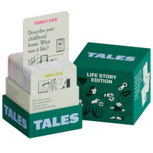 TALES Life Story Interview Kit - Classic Edition - Samtalekort til familier For?ldre Voksne - Game Night Road Trips Middagsbord L?r dig at kende