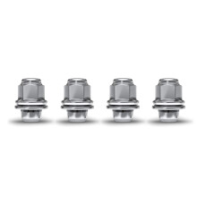 White Knight 5306 Chrom M12X1.25 OEM Factory Style Mag Lug Nut mit Waschmaschine (Packung von 4)
