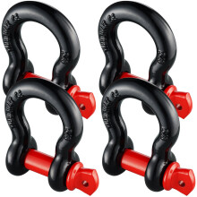 VEVOR 5/8" D-Ring Shackle, 4 Pack Legering Staal 28660 lbs (13 Ton) Breeksterkte