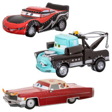 Disney Store Pixar Cars Heavy Metal Mater Druckguss-Set fr Jungen, Lightning McQueen-Spielzeugset mit Dex Lightning McQueen und Mater Druckgussmodel