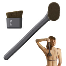 SONN Self Tanner Brushes - Body and Face Kabuki Brush Applicator for Fake Tan  Lotion  Makeup  and Sunscreen  Back Brush Applicator for Sunless T