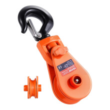VEVOR BLOCCATO SPEGNA DA 2 TON con gancio girevole 3 """" SHEAVE 3/8 """" COLLA INCH COLLA PULEGGIO PULEGGI