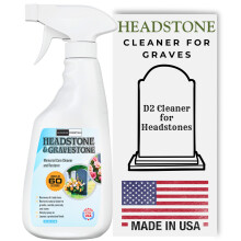 Riverside Essentials 16oz Headstone Cleaner for Graves Tombstones & Headstones - Highly Effective Solution for Restoring and Protecting Memorial