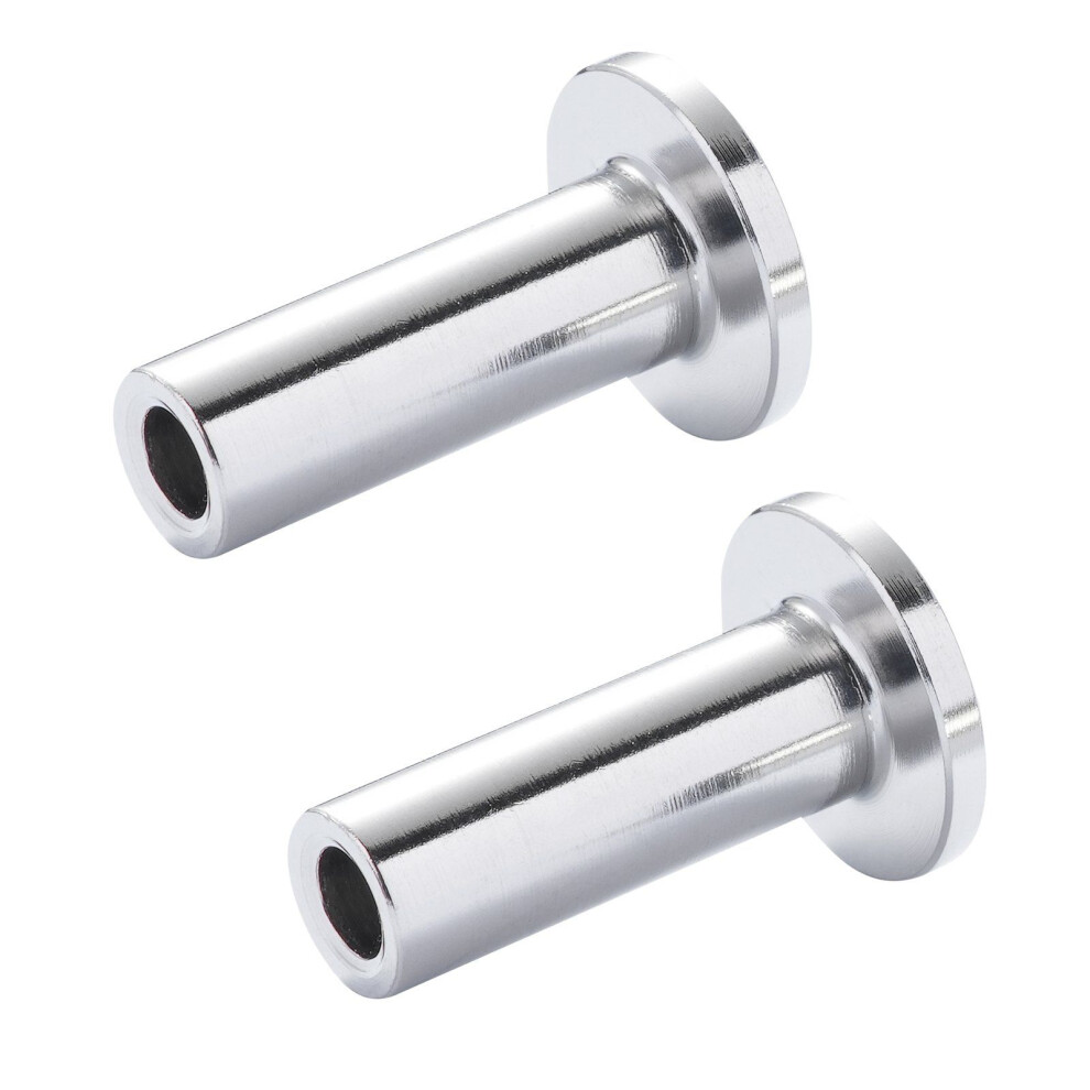 VEVOR 121 Pack T316 Stainless Steel Protector Sleeves for 1/8"""" Wire Rope Cable Railing  DIY Balustrade T316 Marine Grade  Come with A Free Drill