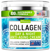Collagen Cream for Face with Retinol & Hyaluronic Acid - Face Moisturizer for Women & Men - Skin Tightening Firming Cream - Anti Aging Face Wrink