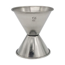 Hudson & Lane Stainless Steel Cocktail Barware Double Measuring Jigger 1 oz x 1.5 oz
