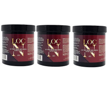 Loc N Edge Gel Hold Extra - pachet de 3 (16 oz fiecare) | Re?inere maxima pentru mpletituri Locs Twists & Edges | Ingrediente naturale non-grase