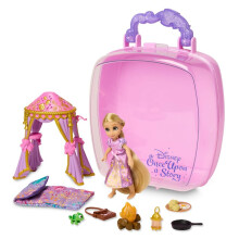Disney Store Officiële Prinses Rapunzel Verhaal Mini Poppen Set, 5 Inch Prinses Speelgoed voor Meisjes