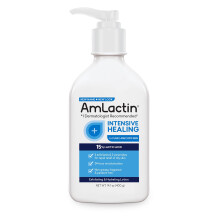 AmLactin, Cicatrisation Intensive, Lotion Exfoliante & Hydratante, Sans Parfum, 14.1 oz (400 g)