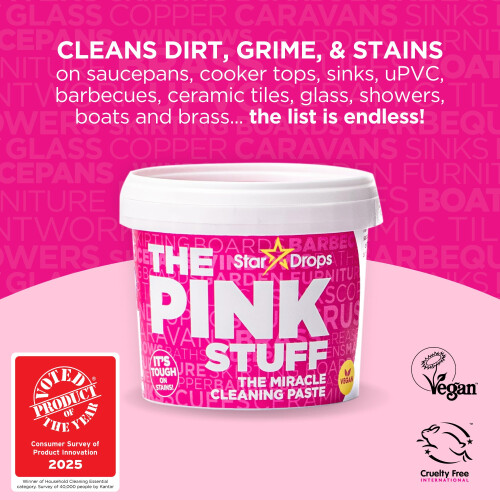 Stardrops - The Pink Stuff - The Miracle Cleaning Paste Multi-Purpose Spray And Bathroom Foam 3-Pack Bundle 1