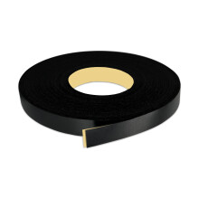 PVC nero PVC 3/4 pollici x 25 piedi Bandela per fascia buccia e bastoncino Strong Adesive Edging Torging Appiaccia