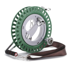 C Comcrosfly Professional de 10,6 inci Kite Tambururi de mna- ?ine?i rola metalica constanta cu curea pentru zmei mari (verde)