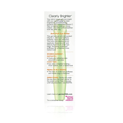 Garnier Garnier SkinActive Clearly Brighter Anti-Puff Eye Roller 15 ml (3-pack) 1
