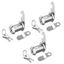 Jayseon 3 Pack Cabinet Locks with Key RV Cabinet Cam Lock 1-1/8"""" Keyed Alike Mailbox Lock for Drawer Toolbox RV Compartment Storage Door Zinc