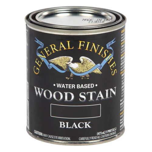 Finiture generali macchie di legno a base d'acqua 1 pinta nera
