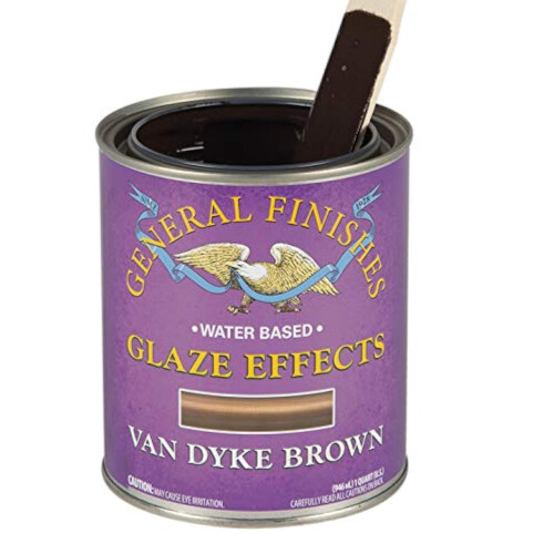 General Finishes Υδατοδιαλυτές Γλάσες, 1 Quart, Van Dyke Brown