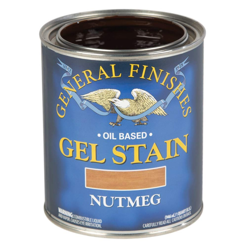 General Finishes Oil Base Gel Stain 1 Quart Nutmeg 606016102495